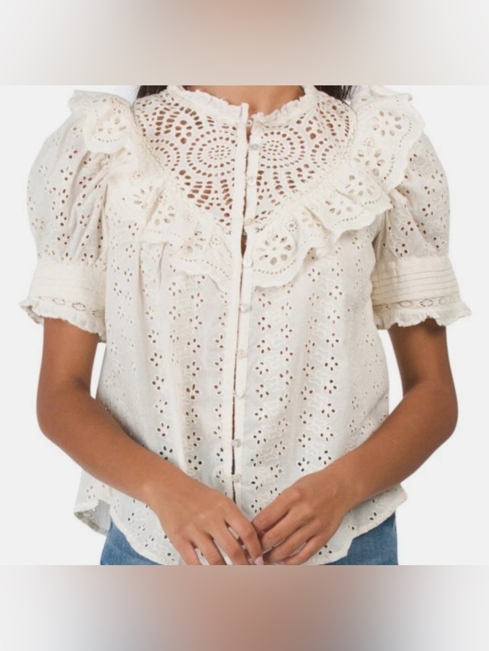 Love the Label • Eyelet Top - Picture 1 of 8